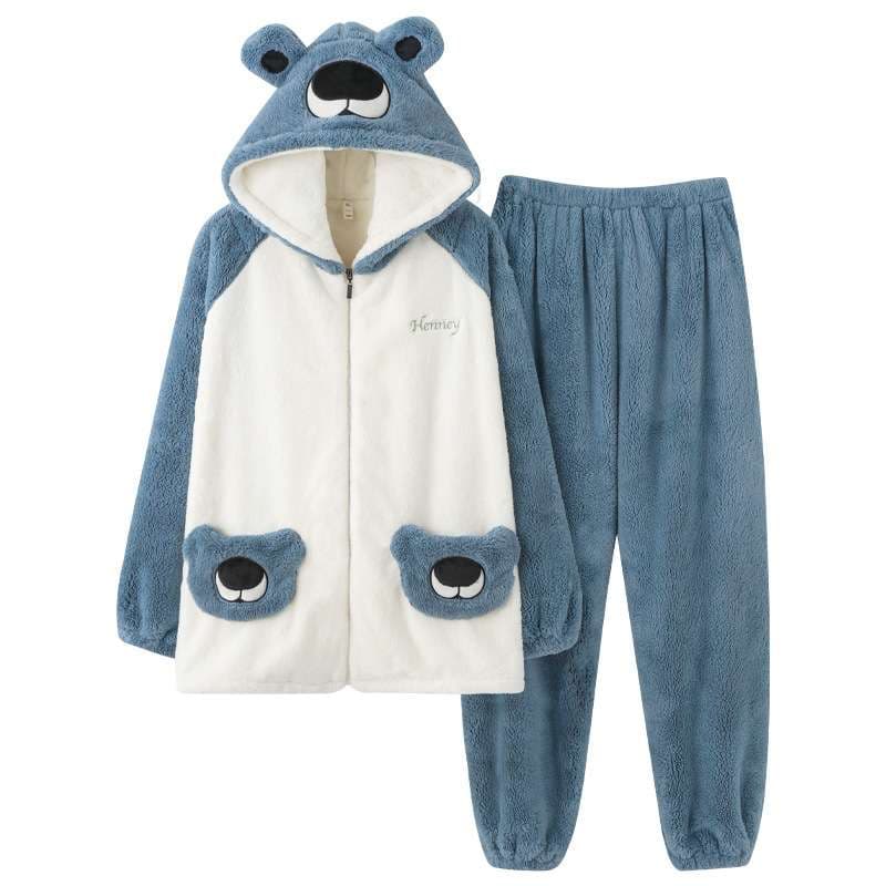 メンズパジャマ もこもこクマさんパジャマ