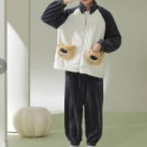 メンズパジャマ もこもこクマさんパジャマ