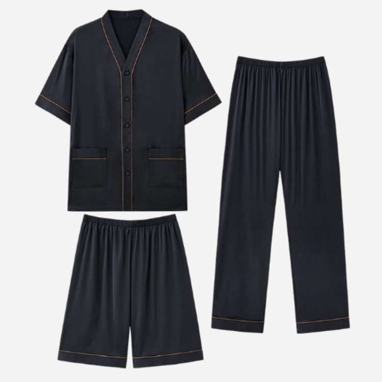 メンズパジャマ 涼やか三点セット快眠パジャマ