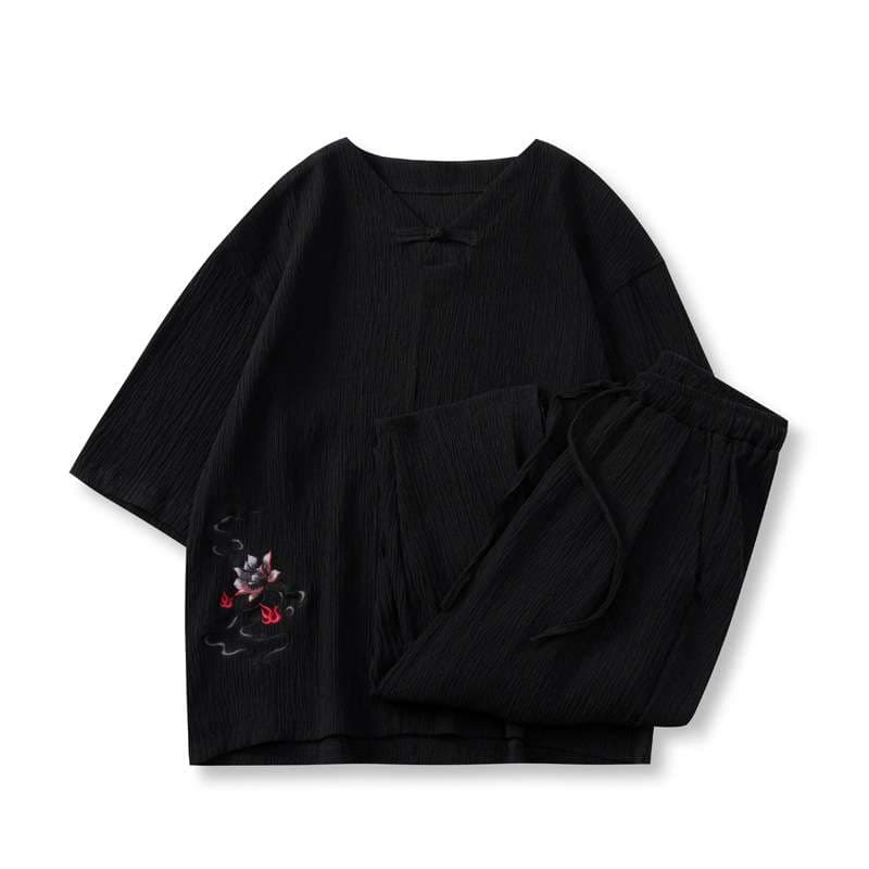 メンズパジャマ ゆったりくつろぎ涼感パジャマ