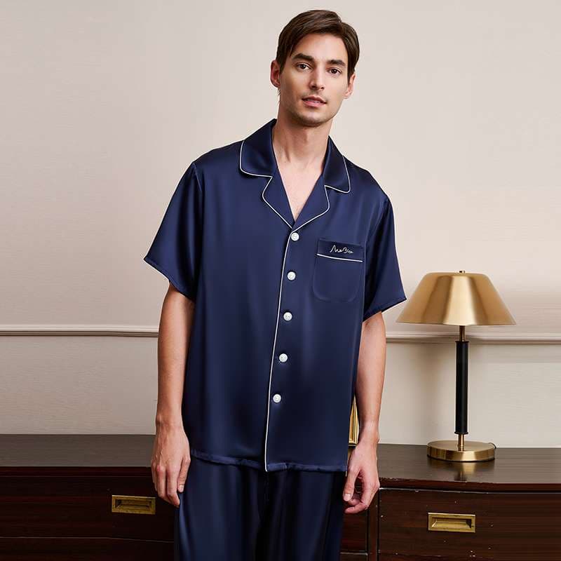 メンズパジャマ 極上くつろぎ高級シルクパジャマ