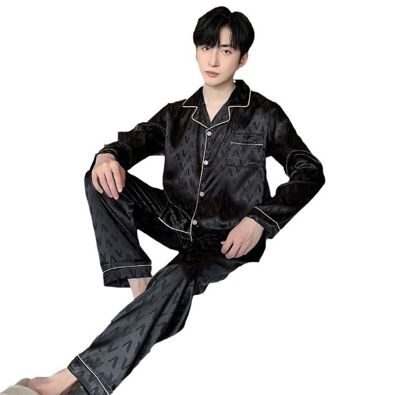 メンズパジャマ 紳士用高級シルクパジャマセット