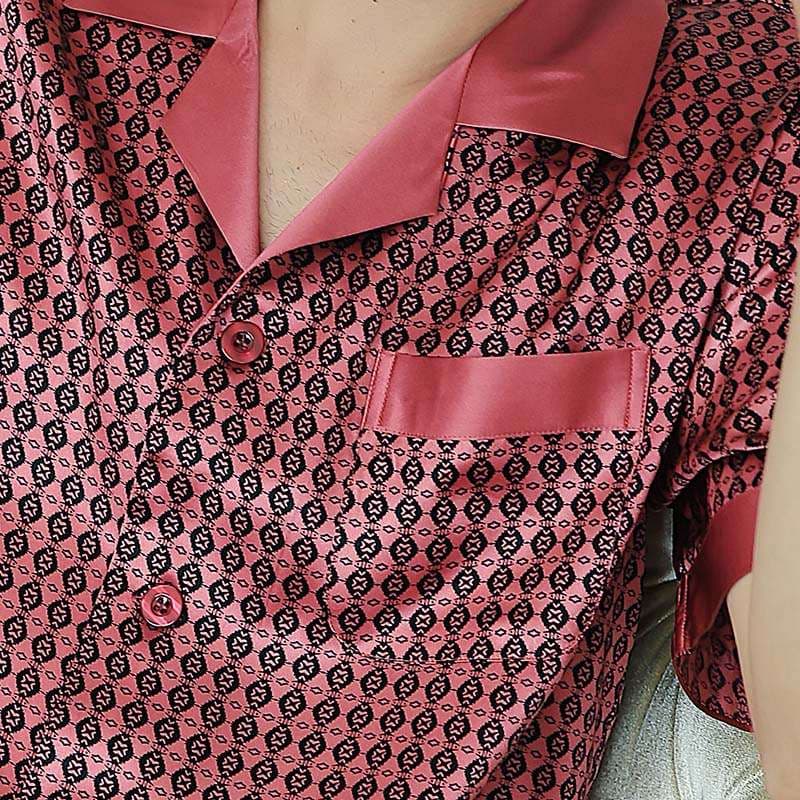 メンズパジャマ 贅沢な紳士用寝間着セット
