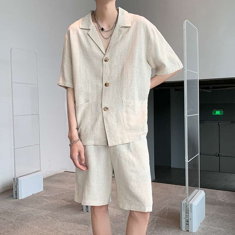 メンズパジャマ 涼やか麻素材 夏のくつろぎパジャマ