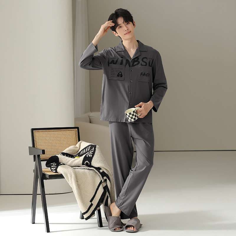 メンズパジャマ 快適リラックス 柔らか素材パジャマ